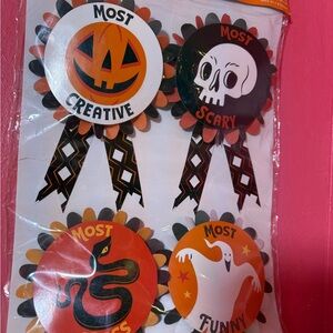 Target 2019 Spooky Halloween Costume Award Ribbons Orange and Black Party Mosts